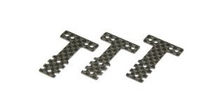 Kyosho Carbon Rear Suspention Plate (RM/HM) Soft - 3pcs