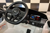 Batteri børnebil 12V McLaren 620 GT m. fjernbetjening hvid