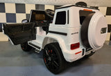 Mercedes-Benz G63 12V elbil til børn – 1 person, hvid