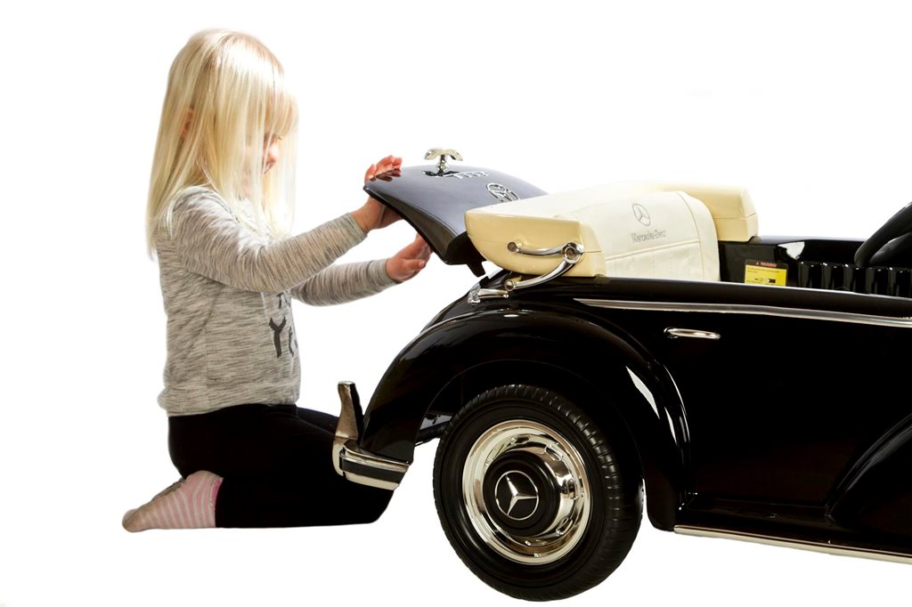 Mercedes 300S Elbil för Barn, Svart, 2x12V
