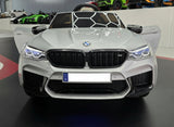 BMW M5 24V elbil för barn – 1 person, metallic grå