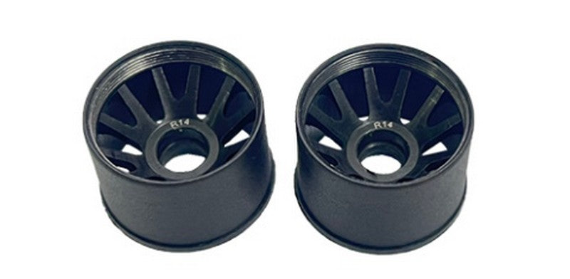 NexxRacing NXUSA-EVO-R14 - JUD Carbon-fiber RWD Flanged REAR Wheels (2pcs) for Mini-Z - R14 OFFSET 0