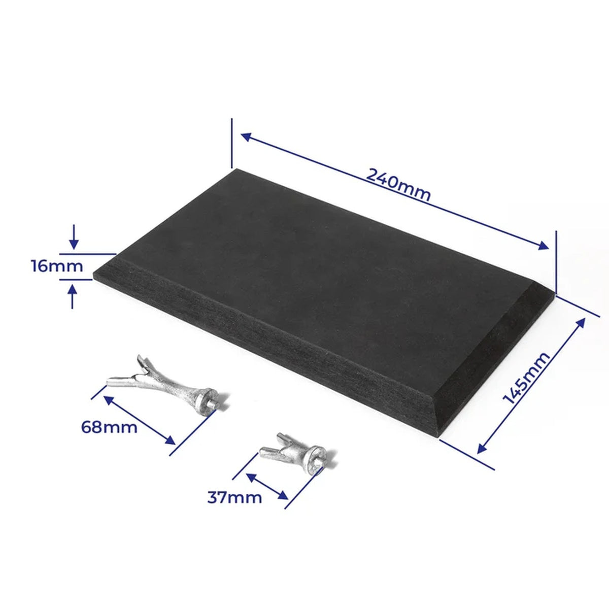 OcCre Display Base 240x125mm Black w/ Support for Endeavour AmericaÂ´s Cup 1934