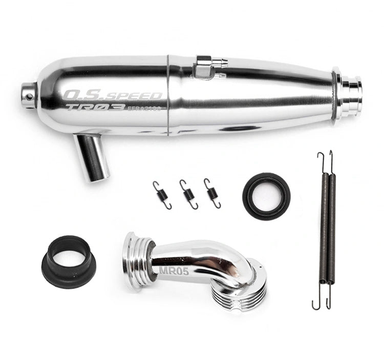 Tuned Silencer Complete Set TR03 V2 EFRA2196 1/8 On-road