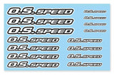 O.S.SPEED Pro Decal 2023 White