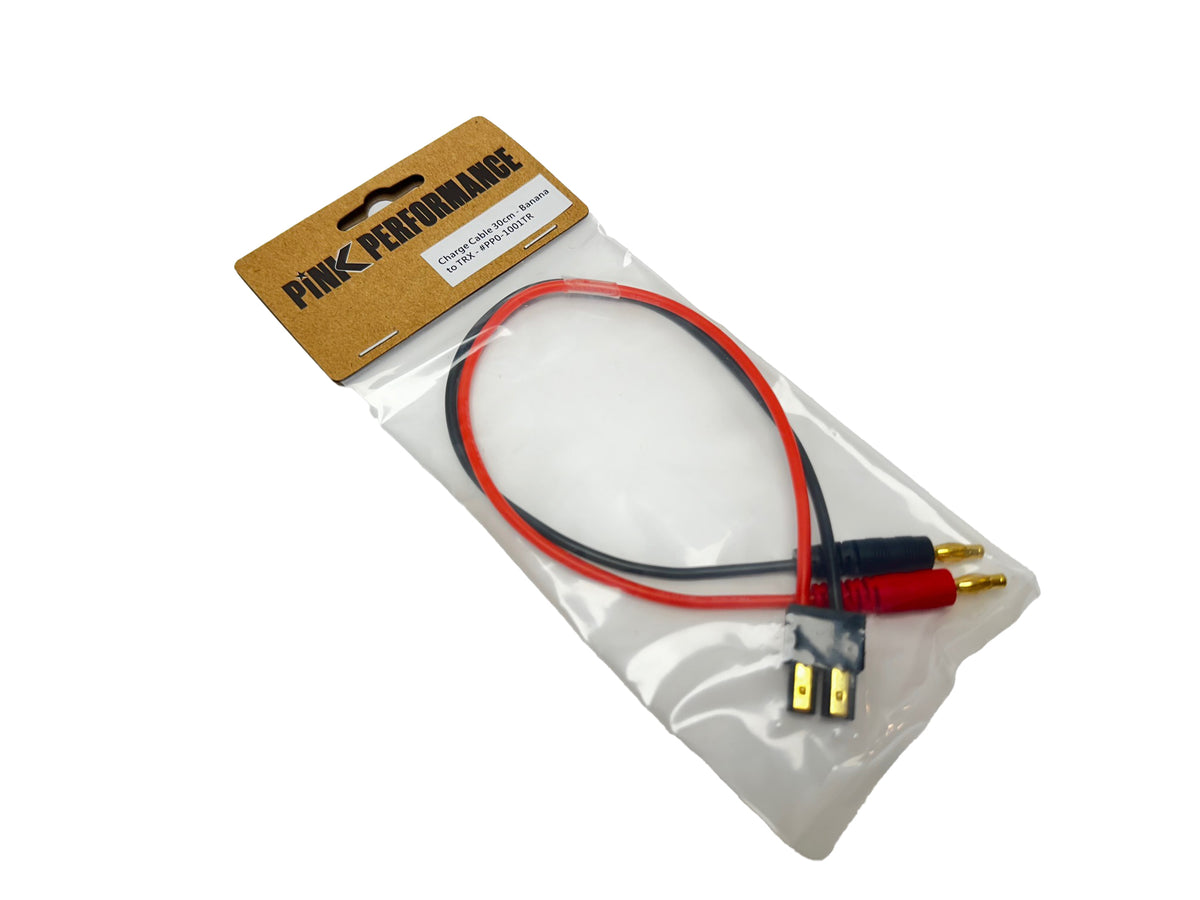 PINK PERFORMANCE PP0-1001TR - Charge Cable 30cm Pink Performance - Banana to TRX