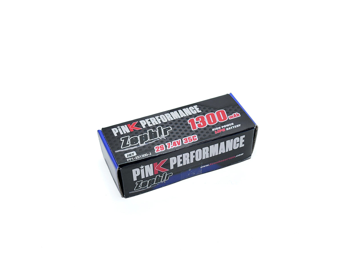 PINK PERFORMANCE PP1-2S1300-J - Pink Performance Zephir LiPo 2S 7.4V-1300-35C JST 72x34x15mm 71g