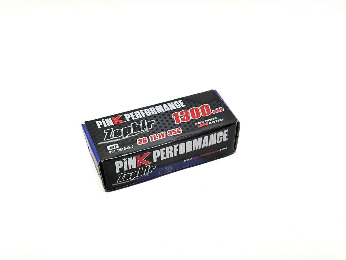 PINK PERFORMANCE PP1-3S1300-J - Pink Performance Zephir LiPo 3S 11.1V-1300-35C JST 72x34x24mm 106g