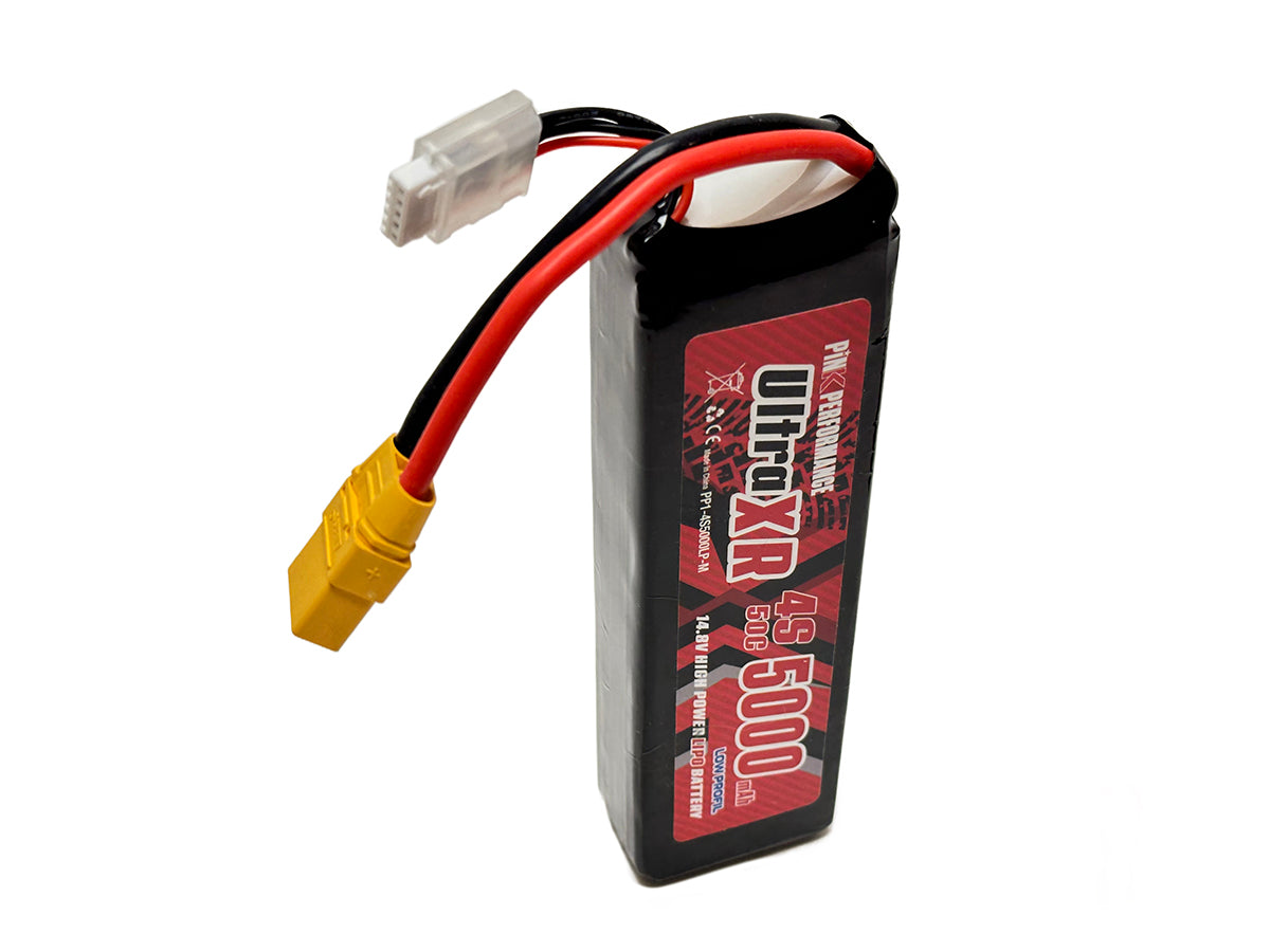 PINK PERFORMANCE PP1-4S5000LP-M - Pink Ultra XR LiPo 4S 14.8V-5000-50C Multi LP 160x46x32mm 490g Soft