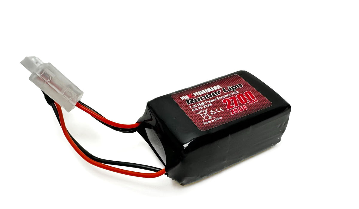 PINK PERFORMANCE PP6-2S-2700H - Pink Runner Rx LiPo 2S 7.4V-2700 JR 58x34x31mm 115g - HumpXL