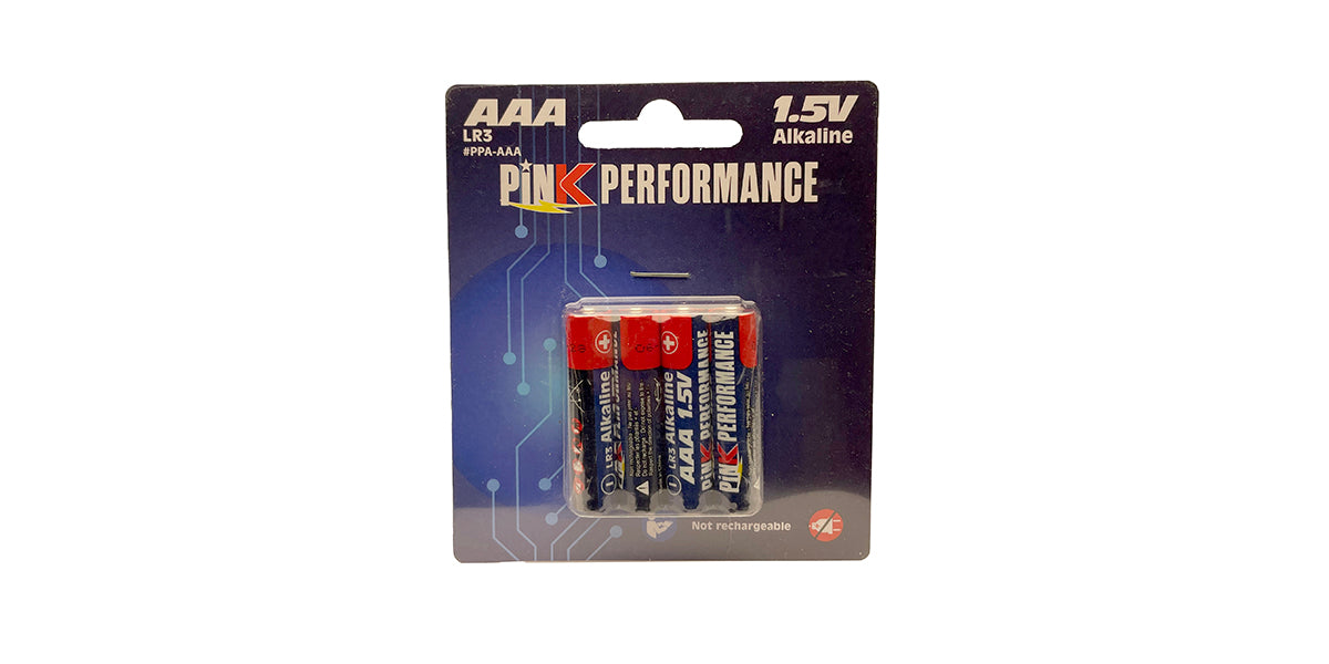 PINK PERFORMANCE PPA-AAA - Pink Performance AAA Alkaline 1.5V Dry Cell 4pcs