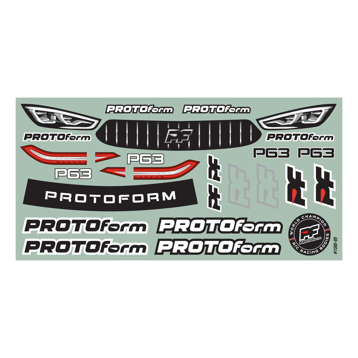 1/10 P63 Light Wght (0.65mm) Clr Bdy for 190mm TC