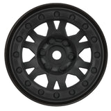 Fr, R Impulse 1.9 Blk Plastic Bead-Loc Whl:Crawler