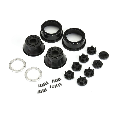 1/10 Raid Bead-Loc F/R 2.2/3.0 SC (2) Silvr/Blk