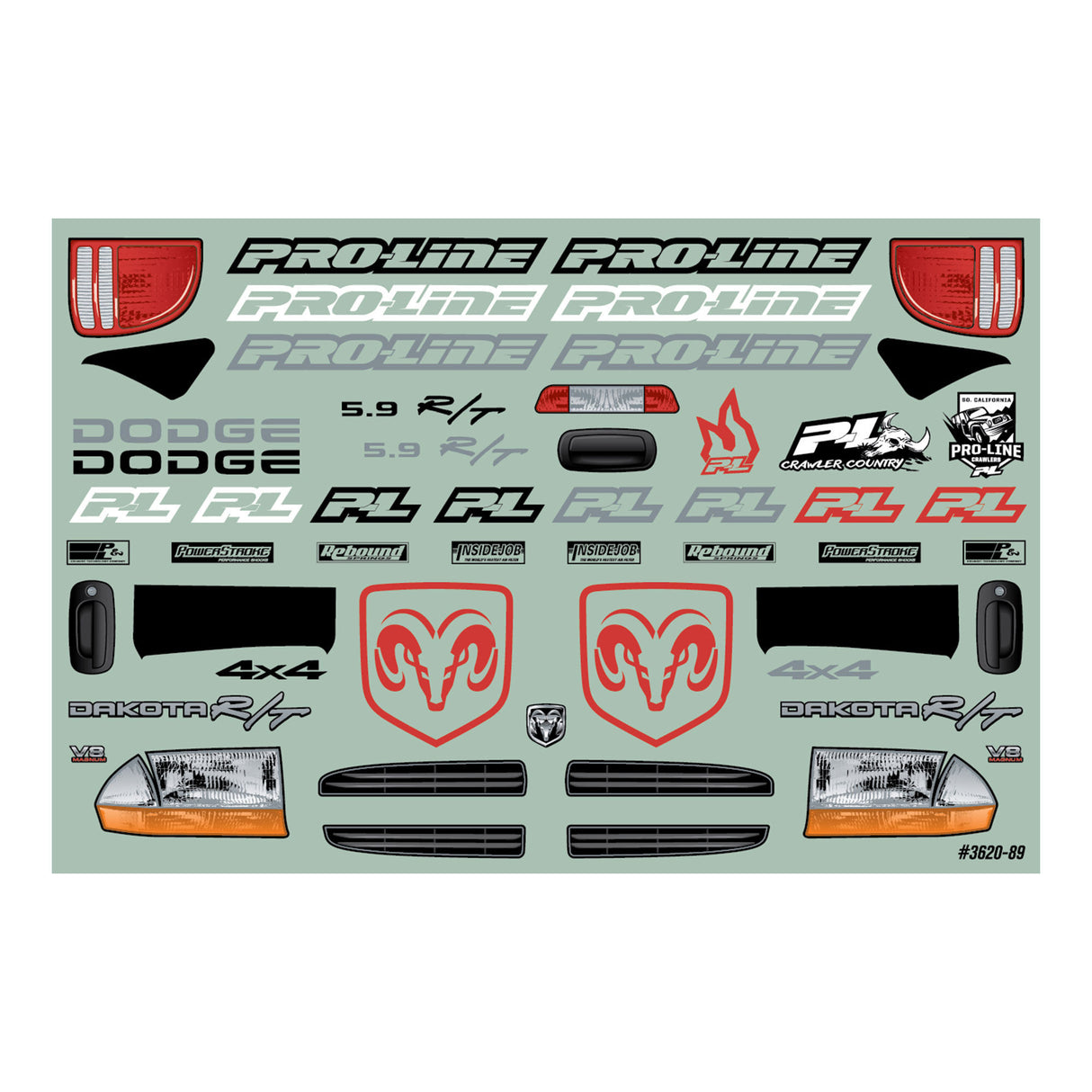 1997 Dodge Dakota Clear Body for 12.3” (313mm) Wheelbase Scale Crawlers