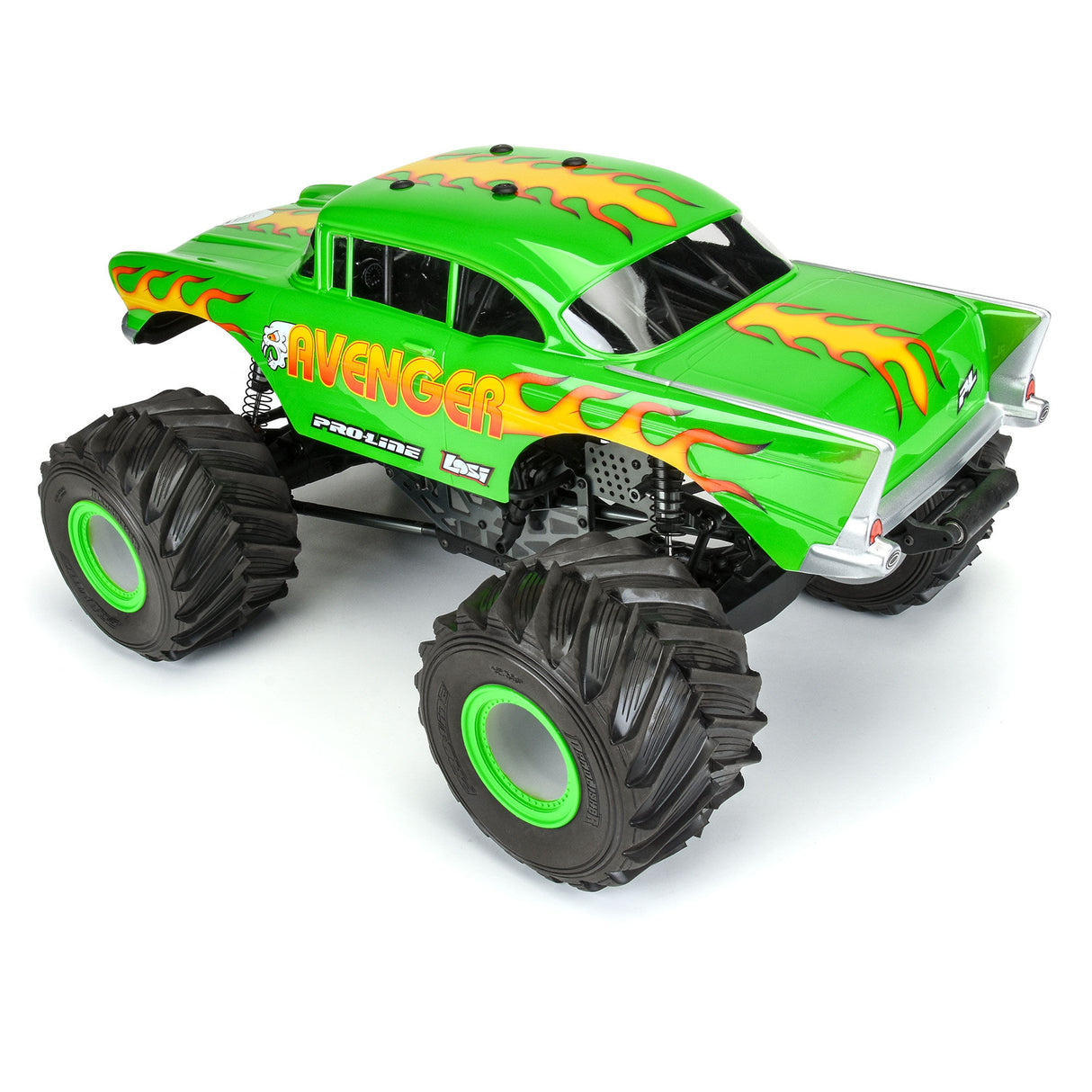 1957 Chevy Bel Air "Avenger Edition" Clear Body for Losi LMT, Crawler, 1/8 MT