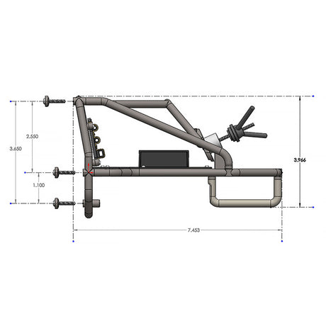 Back-Half Cage : PL Cab Only Crawler Bodies