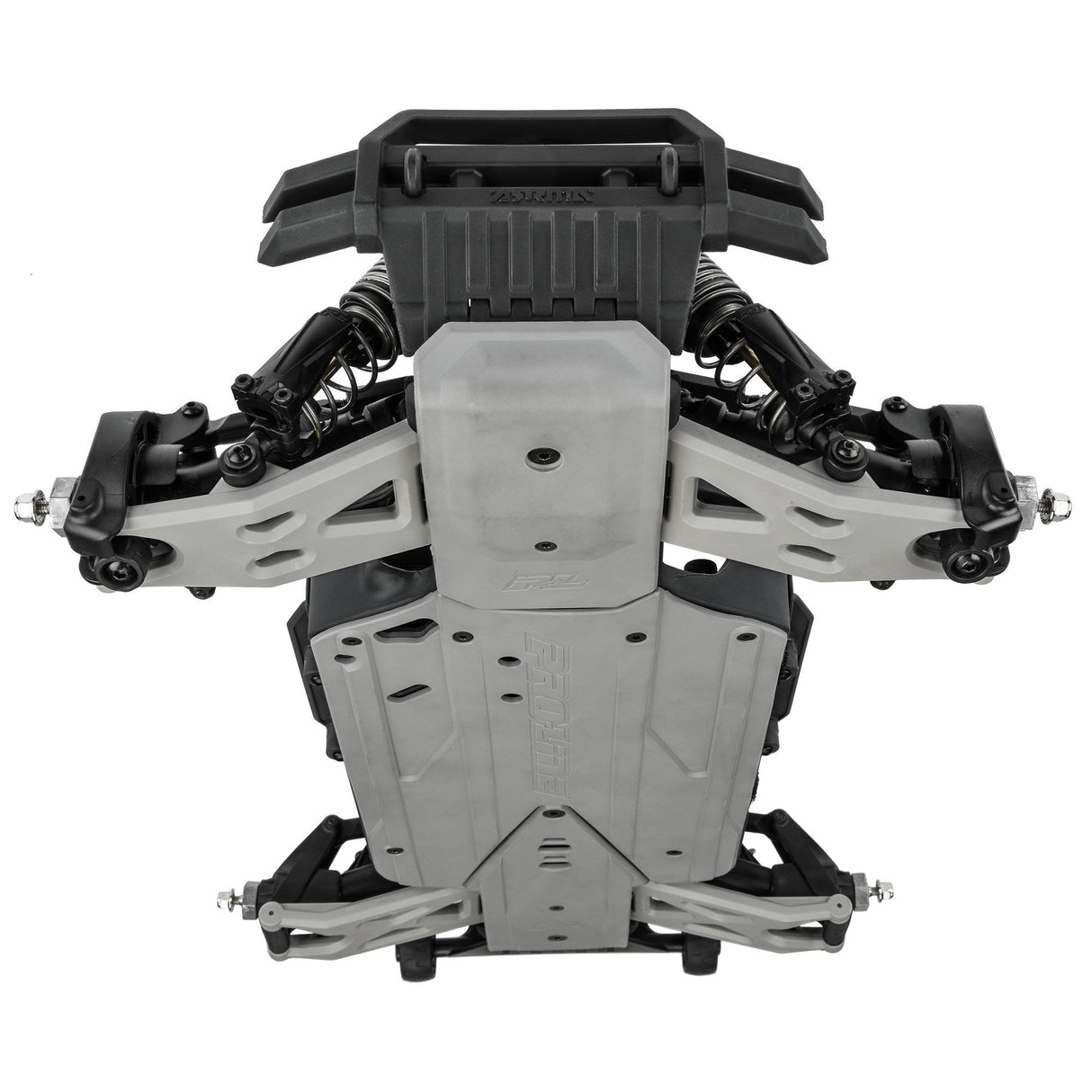 Bash Armor F/R Skid Plates (Stone Gray) for ARRMA 3S Vehicles