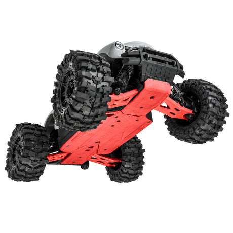 Bash Armor F/R Skid Plates (Red) for ARRMA 3S Vehicles