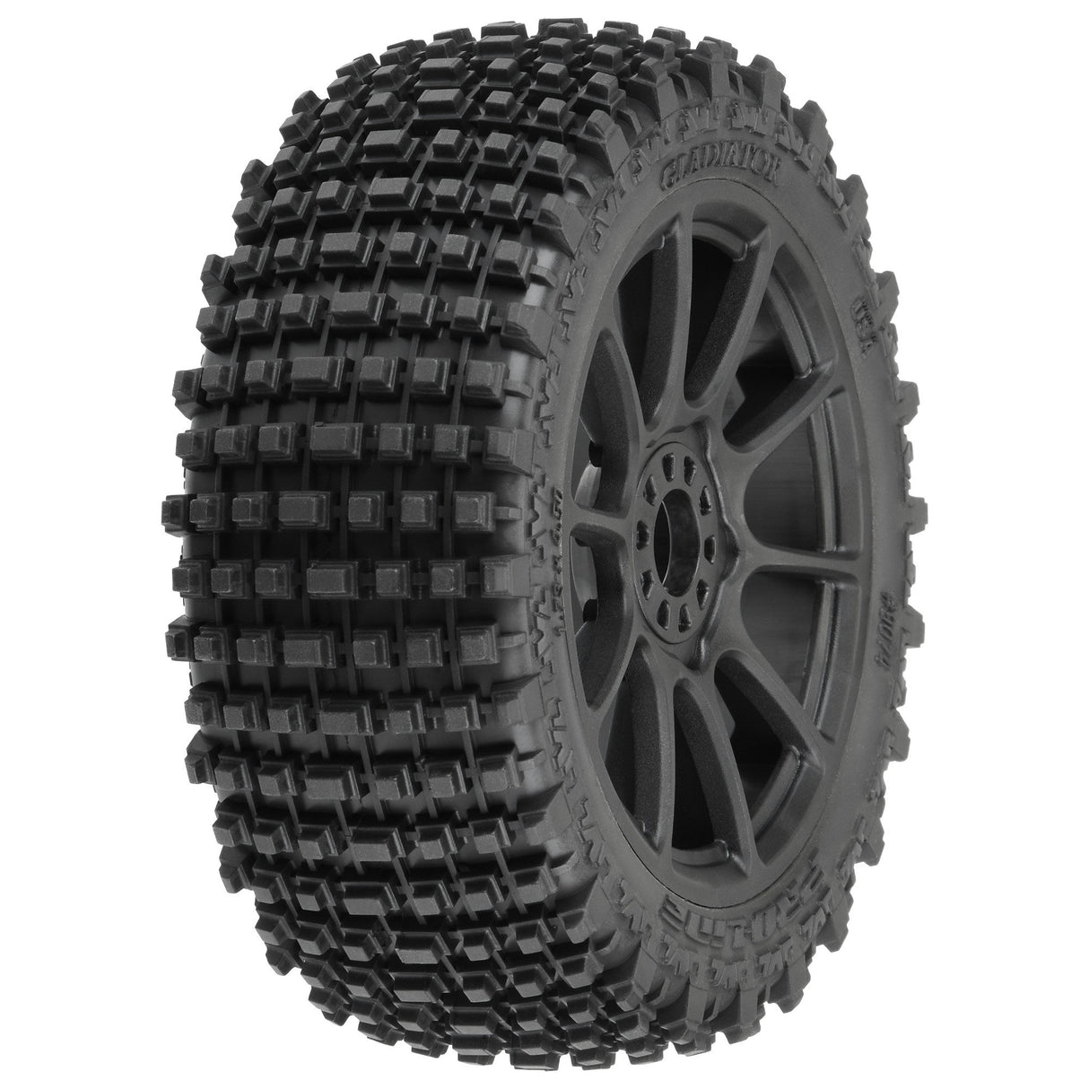1/8 Gladiator M2 Fr/Rr BgyTire MTD Blk Mach 10 (2)