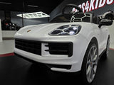 Porsche Cayenne batteri børnebil 12 volt hvid