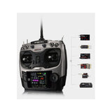 AT9S Pro 10/12-Channels radio (Mode 1) with R9DS Receiver