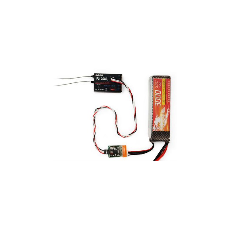 R12DS 2.4Ghz 12-Ch Receiver (DSSS + FHSS)