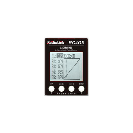RC4GS V3  5-Channels radio with R6FG gyro integrated Receiver