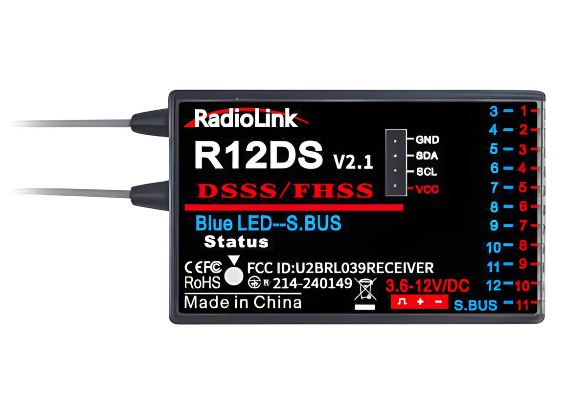 Receiver R12DS 12-channels (AT9, AT9S, AT10, AT10ll)