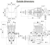 FG-11A 11cc 4-takts Bensinmotor