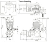 FG-17 17cc 4-stroke Gasoline Engine