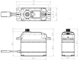 SB-2272MG Servo 7Kg 0,032s HV Alu Brushless Metal Gear*