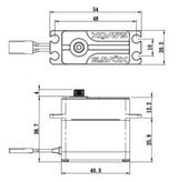 SB-2280SG Servo 50Kg 0,14s HV Alu Brushless