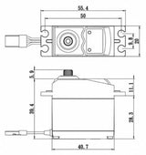 SC-0252MG Plus Servo 10,5Kg 0,19s Metal Gear