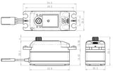 SC-1252MG Plus Servo 7Kg 0,07s Alu Coreless Metal Gear Low