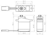 SH-0254 Plus Servo 3,9Kg 0,13s Alu Micro