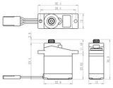 SH-0255MG Plus Servo 3,9Kg 0,13s Alu Metal Gear Micro