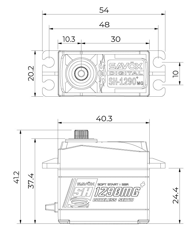 SH-1290MG Plus Servo 5Kg 0,05s Alu Coreless Metal Gear