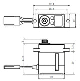 SV-1232MG Servo 5,0Kg 0,05s HV Alu Coreless Metal Gear Micro