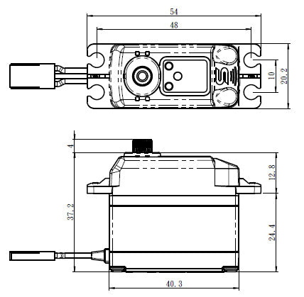 SV-1270TG Plus Servo 45kg 0.10s HV Alu Coreless Titanium Gear