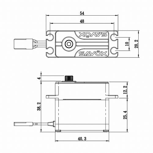 SV-1280SG Servo 50kg 0.14s HV Alu Coreless Steel Gears