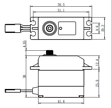 SW-0230MG Plus Servo 8Kg 0,13s HV Metal Gear WP