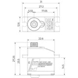 SW-0267MG Servo 6Kg 0,135s Metal Gear Micro WP