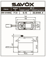 SW-1210SG Plus Servo 32Kg 0,13s HV Alu Coreless Steel Gear WP