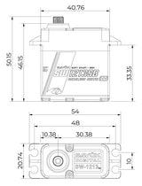 SW-1213SG Servo 38Kg 0,16s HV Alu Brushless Steel Gear WP