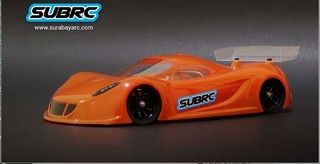 SubRc SBRC-B006 - 1/28 Lexan Touring Body Phenom GT (98mm W/B) - 0.7mm