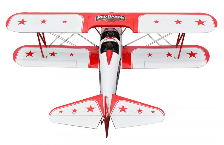 Red Baron Pizza Squadron Stearman 20cc Gas ARF