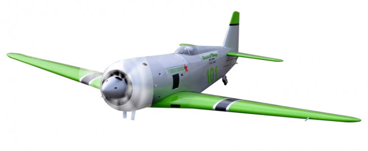 YAK-11 Reno Racer Perestroika 1800mm 35cc Gas Green w. EP Retracts ARF