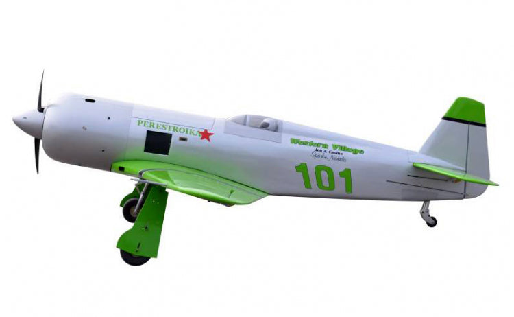 YAK-11 Reno Racer Perestroika 1800mm 35cc Gas Green w. EP Retracts ARF