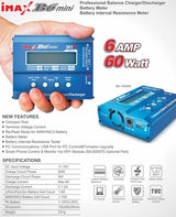 SkyRC B6 Mini Charger 60W 6A 1-6S 12VDC